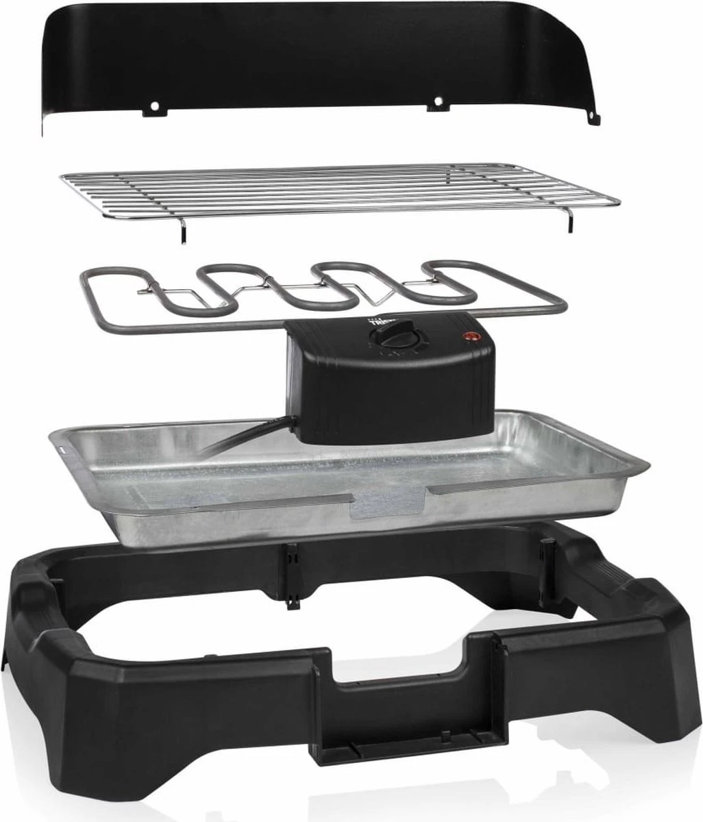 Tristar BQ-2824 Elektrische Barbecue - Tafel BBQ 34,5 X 23 Cm - Regelbare Thermostaat - 2000 Watt - Zwart - Image 6