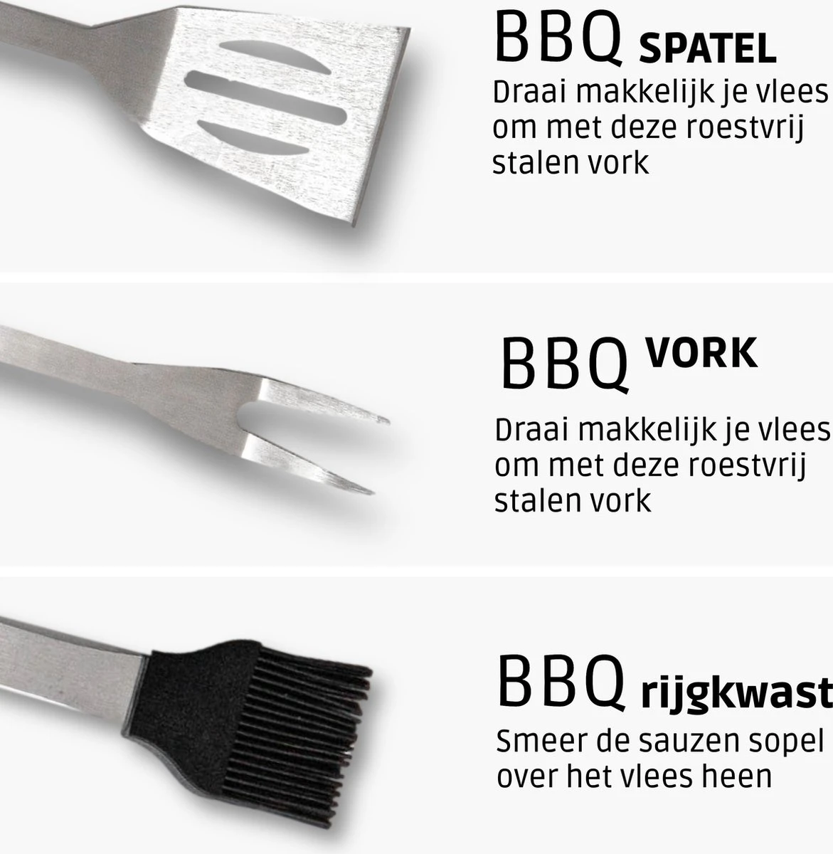 Bbq Accesoires – Bbq Gereedschap – Bbq Set – 22 Delig – RVS - Image 4