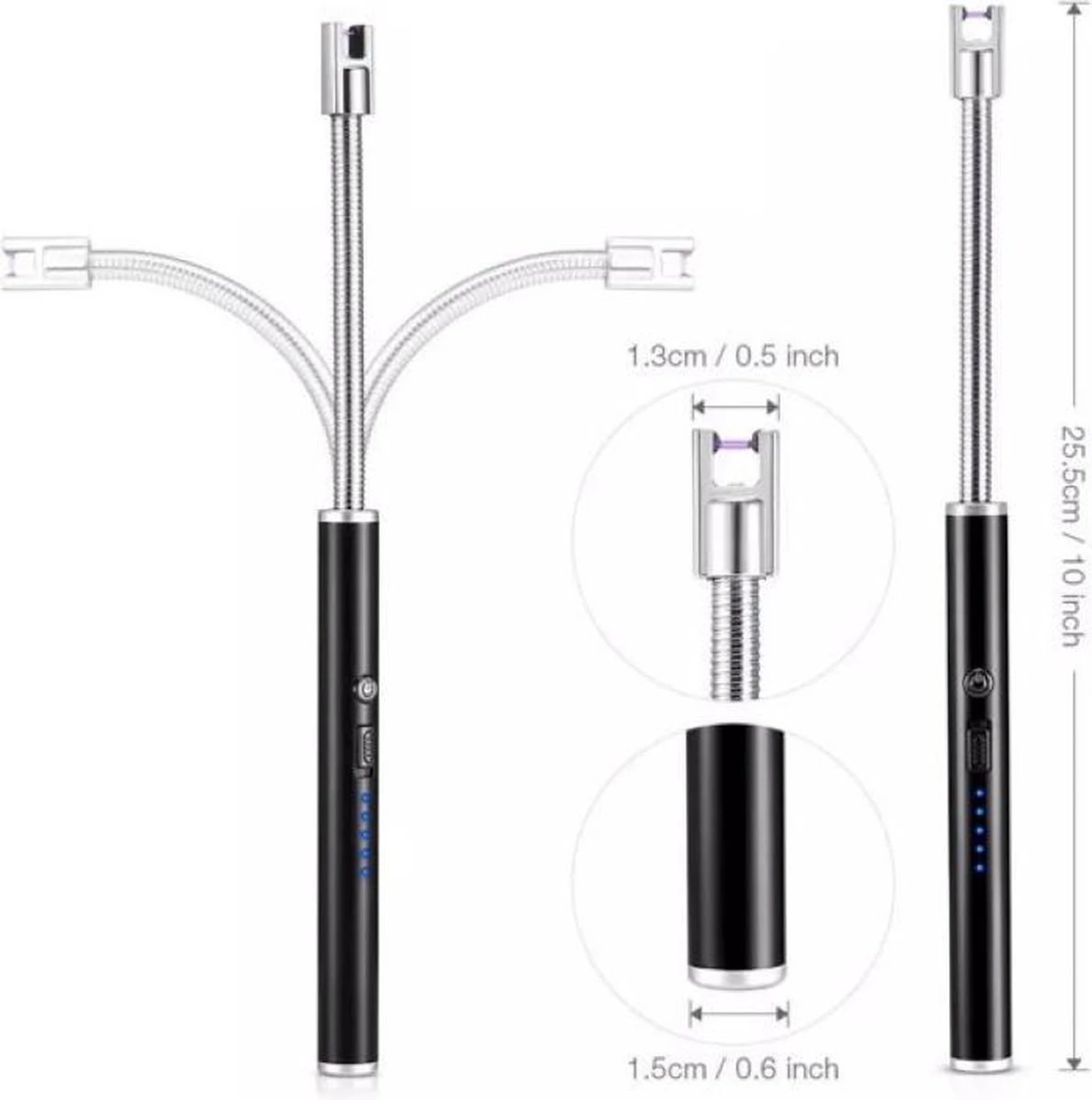 Arc Flexibele Elektrische Plasma Aansteker Voor Keuken, Kaars Of Bbq. Oplaadbaar Via USB - Image 3