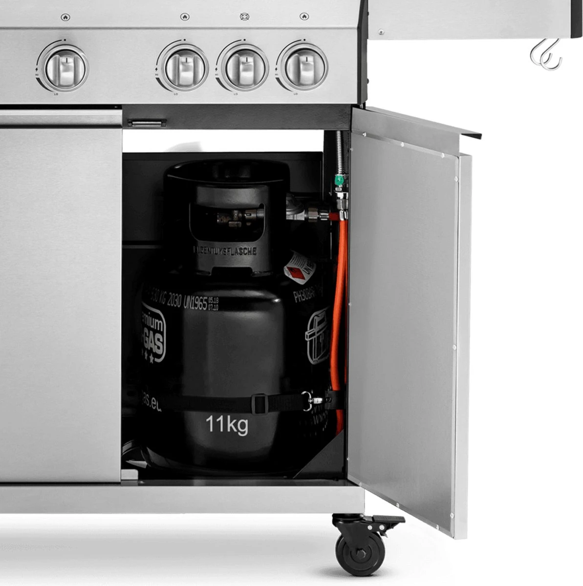 Burnhard Gas BBQ Big FRED Deluxe - 4 Branders - Incl. Keramische Infraroodbrander & Afdekhoes - Deluxe - Image 18