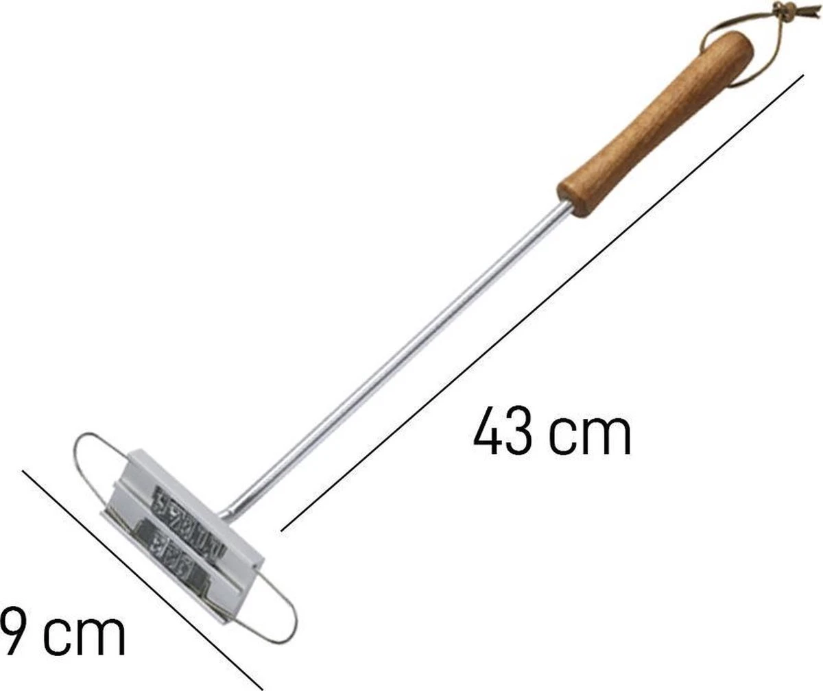 Merkloos BBQ Branding Iron - Barbecuegereedschapset - Bbq Accessoires - Bbq Brandijzer - Image 5