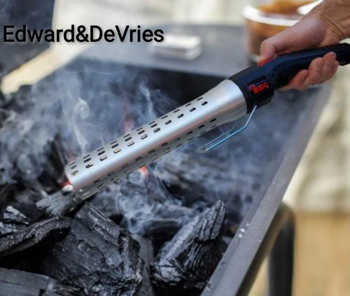 Merkloos Edward&DeVries - Elektrische BBQ Aansteker - BBQ Accesoires - One Minute Lighter - BBQ Starter - Looftlighter - Geschikt Voor Houtskool En Briketten - - Image 4