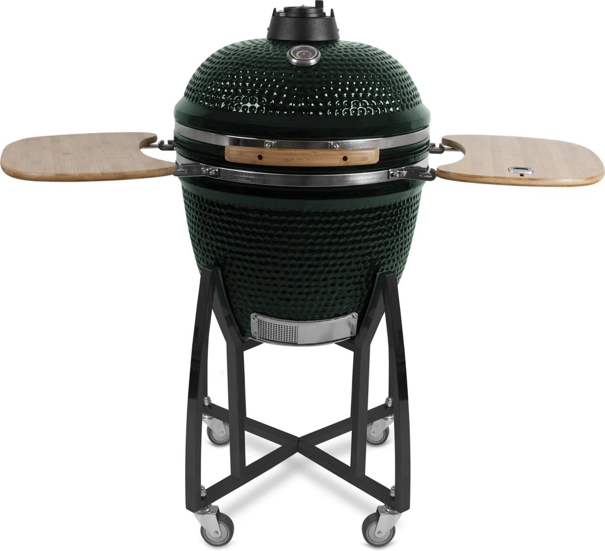 Patton Kamado Houtskool Barbecue - 18" - Grilloppervlak Ø 39 Cm - Met Bluetooth Thermometer - Groen - Image 2