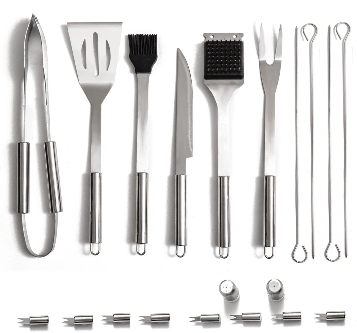 Bbq Accesoires – Bbq Gereedschap – Bbq Set – 22 Delig – RVS - Image 8