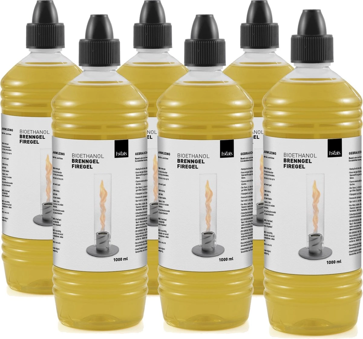 Höfats Bio-ethanol Spin 1 Liter - 6 Stuks - Geur- En Rookvrij - Image 6