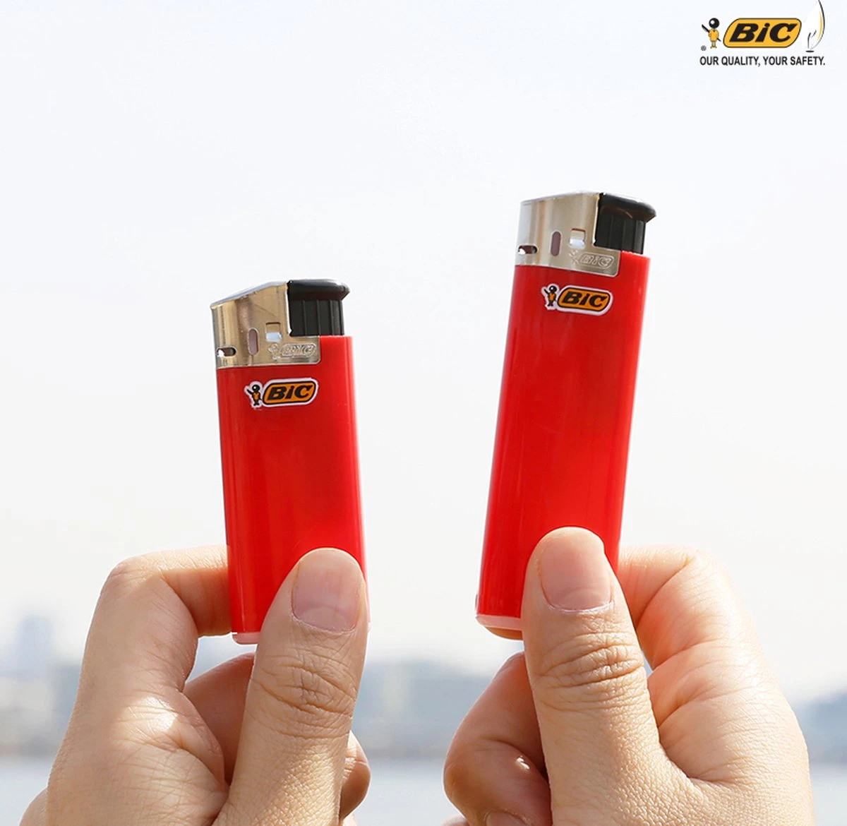 BIC Maxi J38 Elektronische Aanstekers - Verschillende Kleuren - Pak Van 6 Gasaanstekers - Image 2