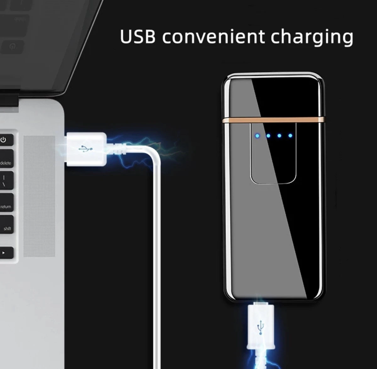 Elektrische Aansteker - Elektrische Plasma Aansteker - USB Oplaadbaar - Storm Bestendig - Oplaadbare Aansteker - Wind Bestendig - Aansteker - Image 2