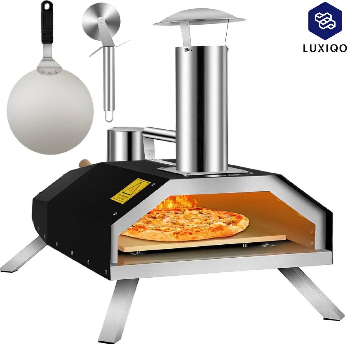 Vevor® Pizza Oven - Professionele Pizza Oven - Buitenkeuken - Pizza Gourmet - Barbecue - RVS - Tot 600°C - Met Draagtas - Image 6