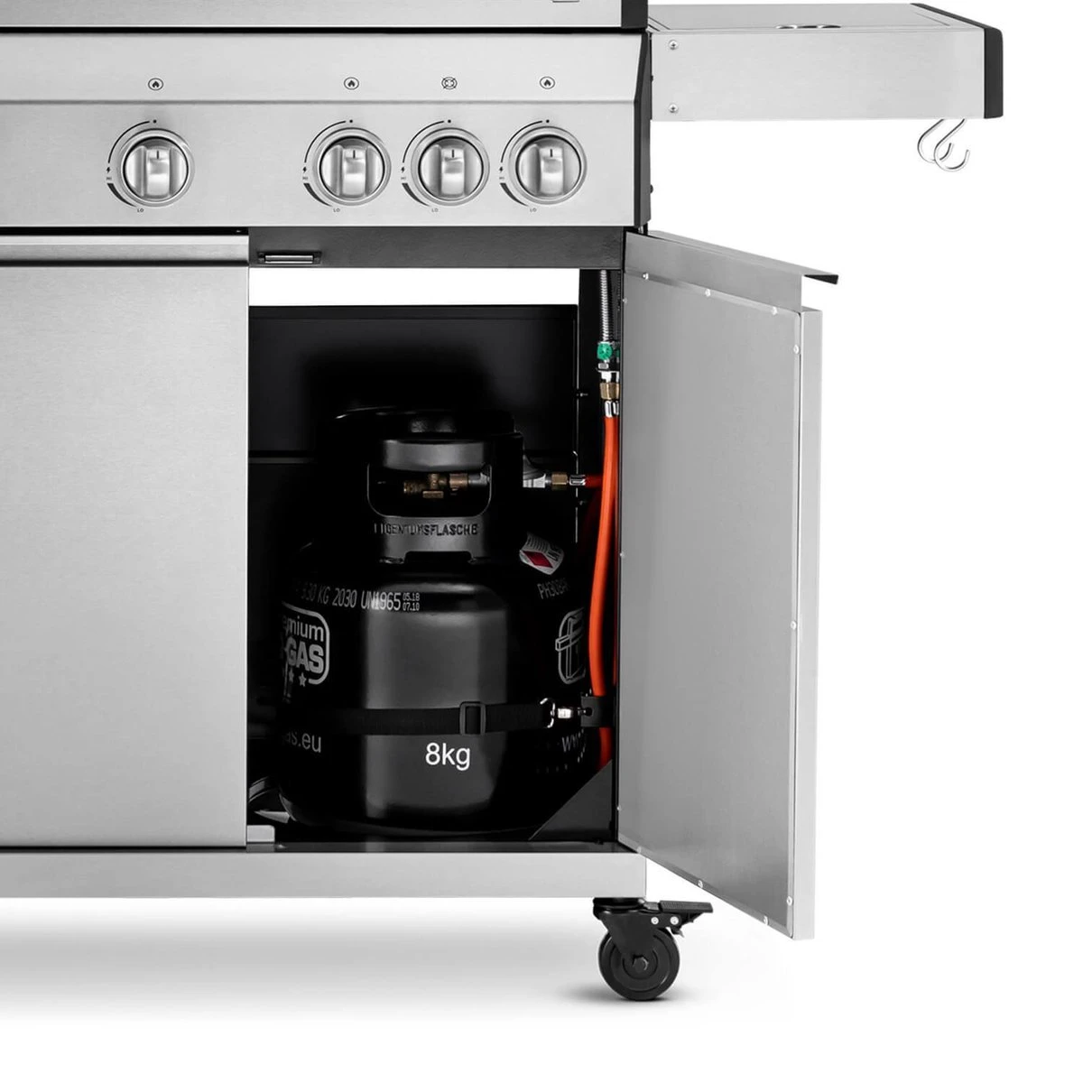 Burnhard Gas BBQ Big FRED Deluxe - 4 Branders - Incl. Keramische Infraroodbrander & Afdekhoes - Deluxe - Image 6