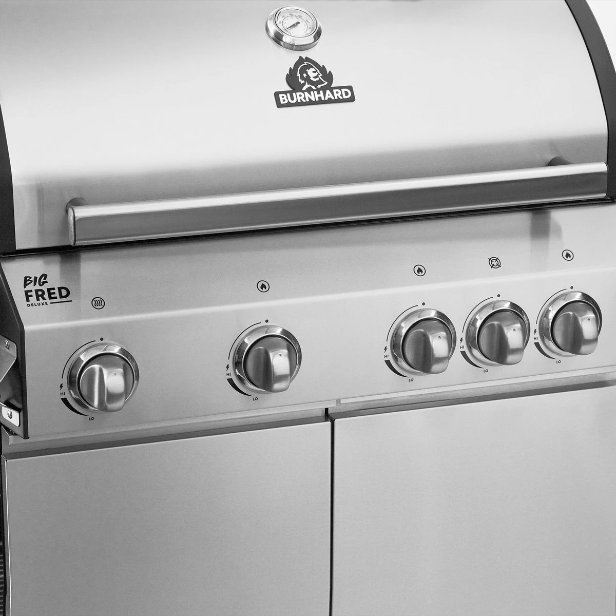 Burnhard Gas BBQ Big FRED Deluxe - 4 Branders - Incl. Keramische Infraroodbrander & Afdekhoes - Deluxe - Image 10