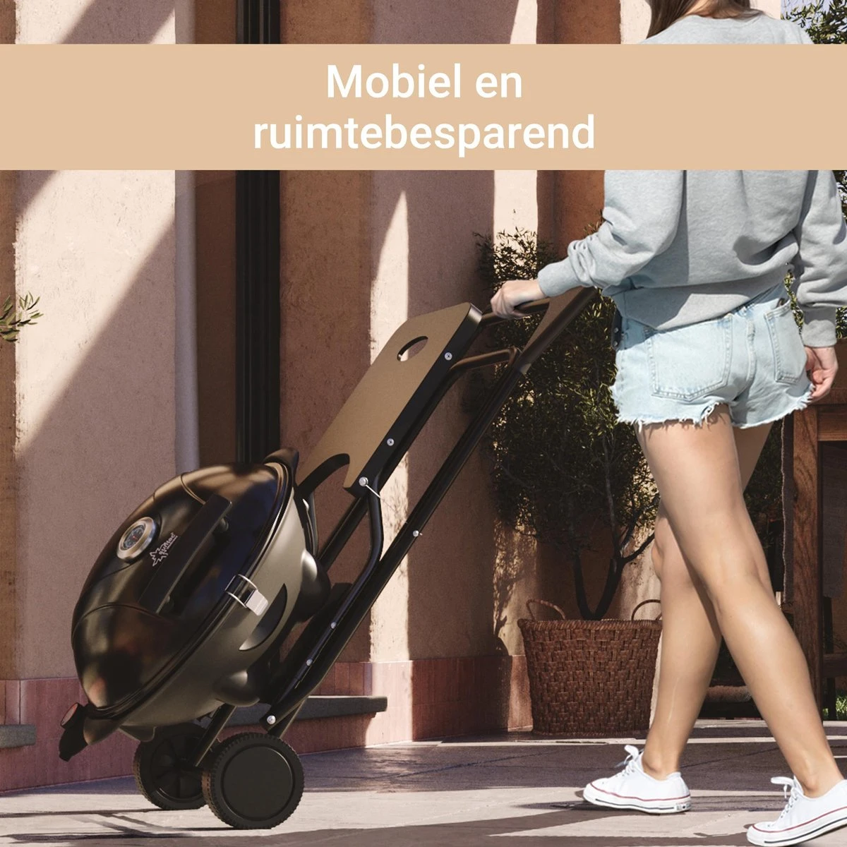 SUNTEC Elektrische BBQ 9493 - Geschikt Voor Buiten Als Tafelbarbecue Of Staande Barbecue - Barbecue Voor Balkon, Terras, Tuin En Camping - Elektrisch Barbecueën Met Max. 2400 Watt - Mobiel Onderstel - Image 2