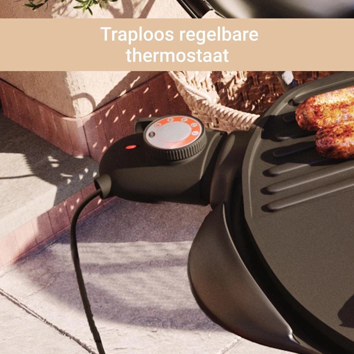 SUNTEC Elektrische BBQ 9493 - Geschikt Voor Buiten Als Tafelbarbecue Of Staande Barbecue - Barbecue Voor Balkon, Terras, Tuin En Camping - Elektrisch Barbecueën Met Max. 2400 Watt - Mobiel Onderstel - Image 4