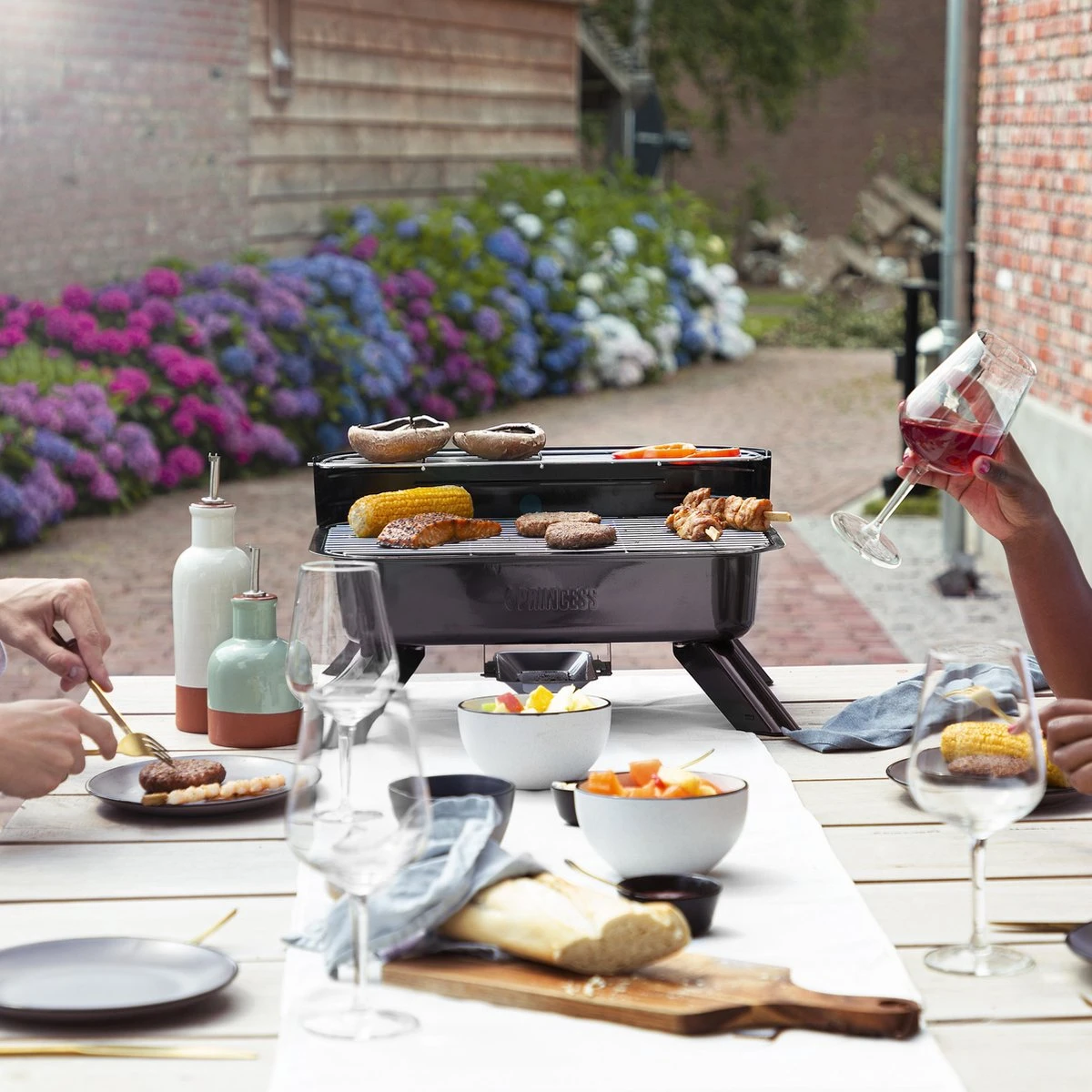 Princess 112252 Hybride Barbecue – Elektrische BBQ - Tafelmodel - 2000W - 44x 29cm - Gebruik Elektrisch Of Met Kolen - Image 5