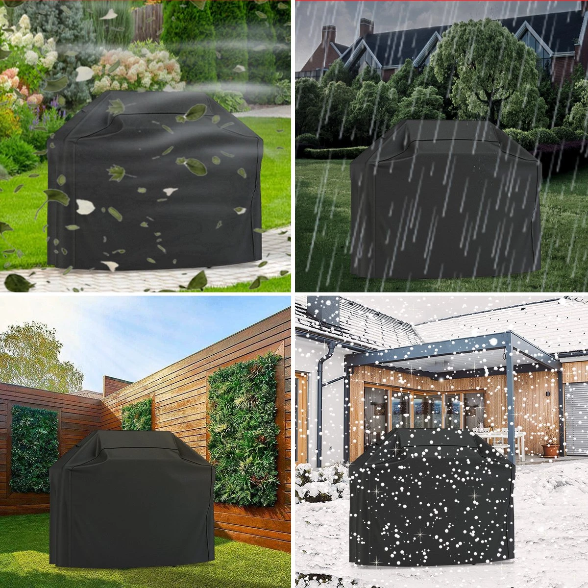 GrillX Barbecue Hoes - 170 X 61 X 117cm - BBQ Hoes Waterdicht - Beschermhoes Inclusief Trekkoord - BBQ Accesoires - Image 4