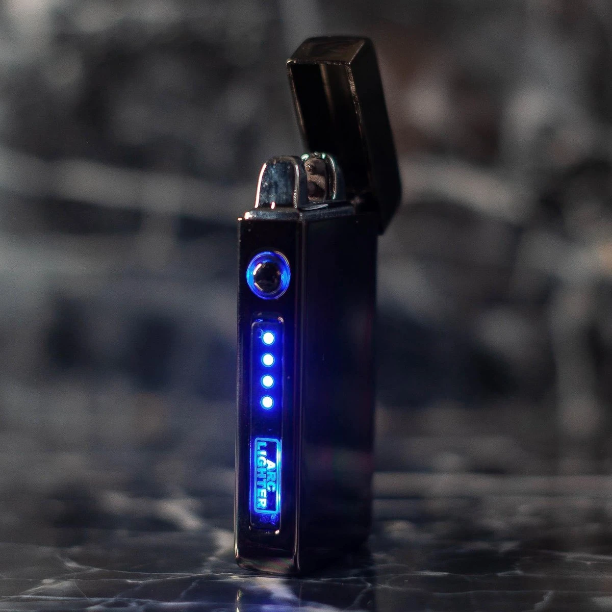 Merkloos Cuberna Elektrische Plasma USB Aansteker Met Batterij Indicator Ice Black - Wind En Storm Bestendig - Geschikt Voor Kaarsen, Vuurwerk, Sigaretten En BBQ - Image 3