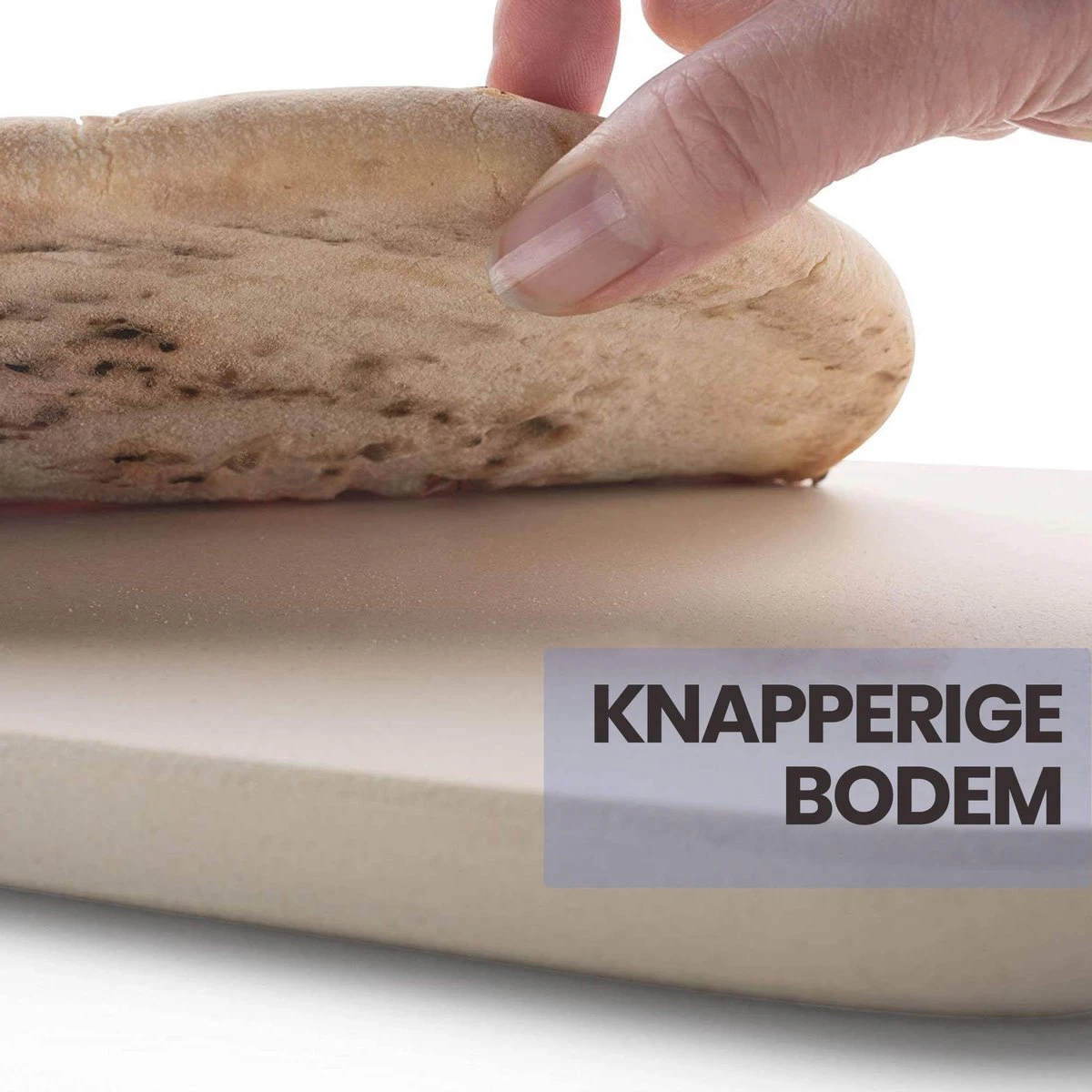 Buxibo 2in1 Pizzasteen - Voor BBQ & Oven - Inclusief Serveer Plank - Pizzabord/Pizzaplank - 30.5 X 38.1 X 1.4 Cm - Image 9