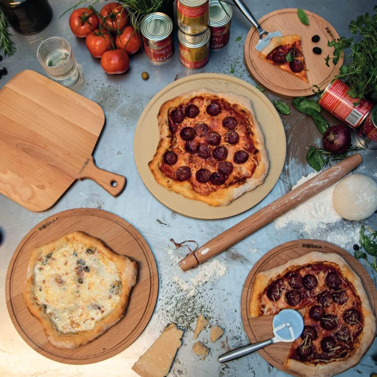 Boska Pizzasteen Deluxe L - Voor Oven & BBQ - Knapperige Pizza's - Ø 35 Cm - BBQ Accessoires - Image 4