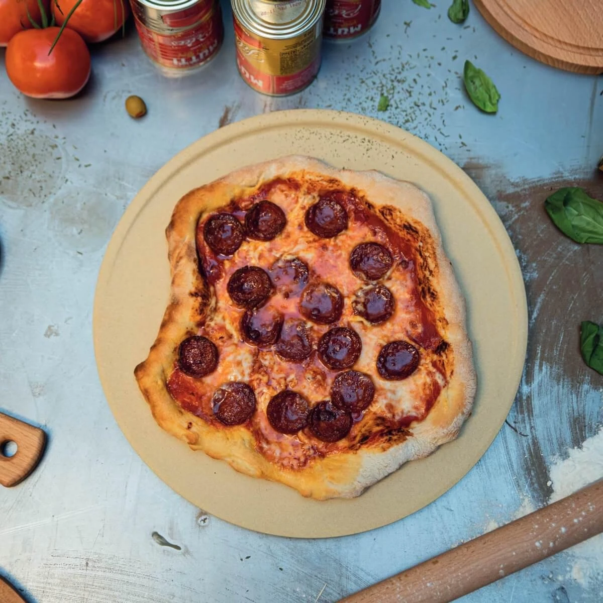 Boska Pizzasteen Deluxe L - Voor Oven & BBQ - Knapperige Pizza's - Ø 35 Cm - BBQ Accessoires - Image 9