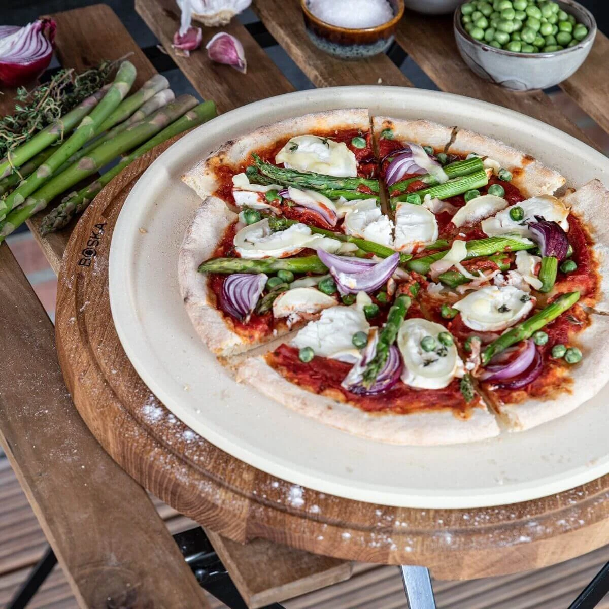 Boska Pizzasteen Deluxe L - Voor Oven & BBQ - Knapperige Pizza's - Ø 35 Cm - BBQ Accessoires - Image 13