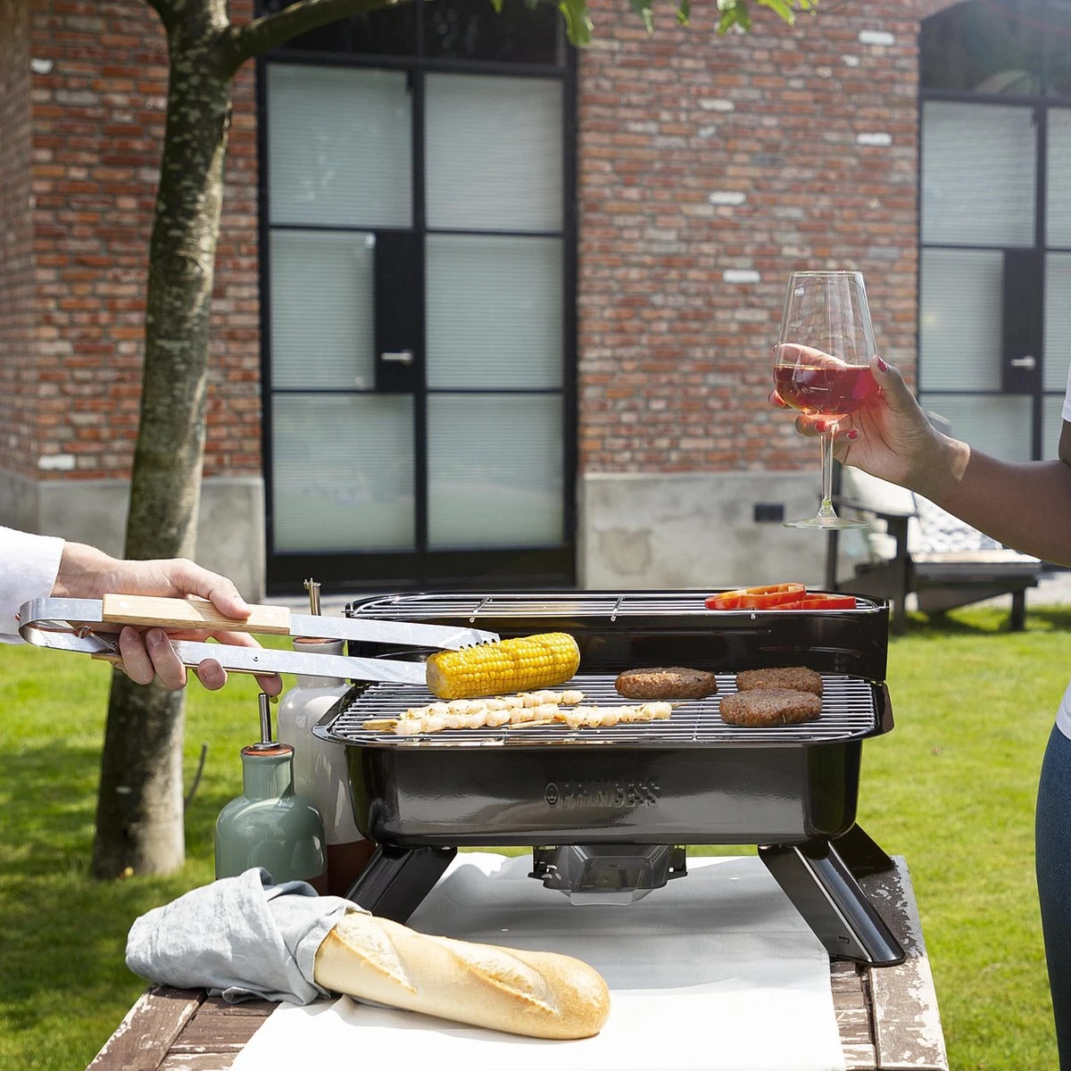 Princess 112252 Hybride Barbecue – Elektrische BBQ - Tafelmodel - 2000W - 44x 29cm - Gebruik Elektrisch Of Met Kolen - Image 7