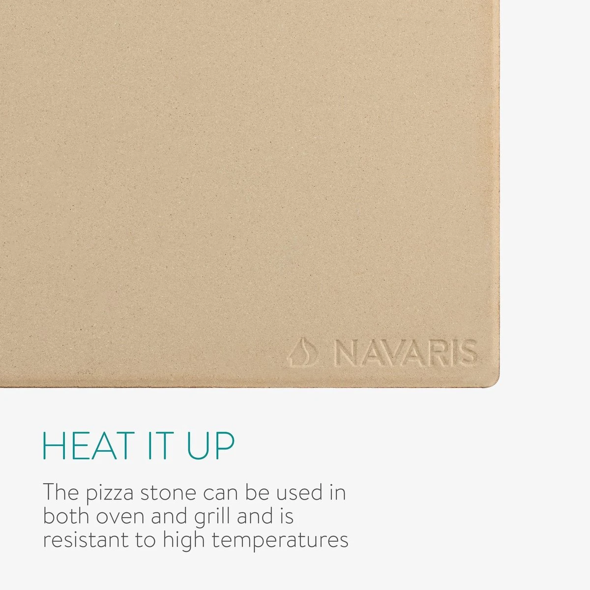 Navaris Pizzasteen XL Voor Oven En Barbecue - Rechthoekige Pizzaplaat 38 X 30 Cm - Inclusief Pizzaschep Met Extra Lang Handvat En Receptenboek - Image 7