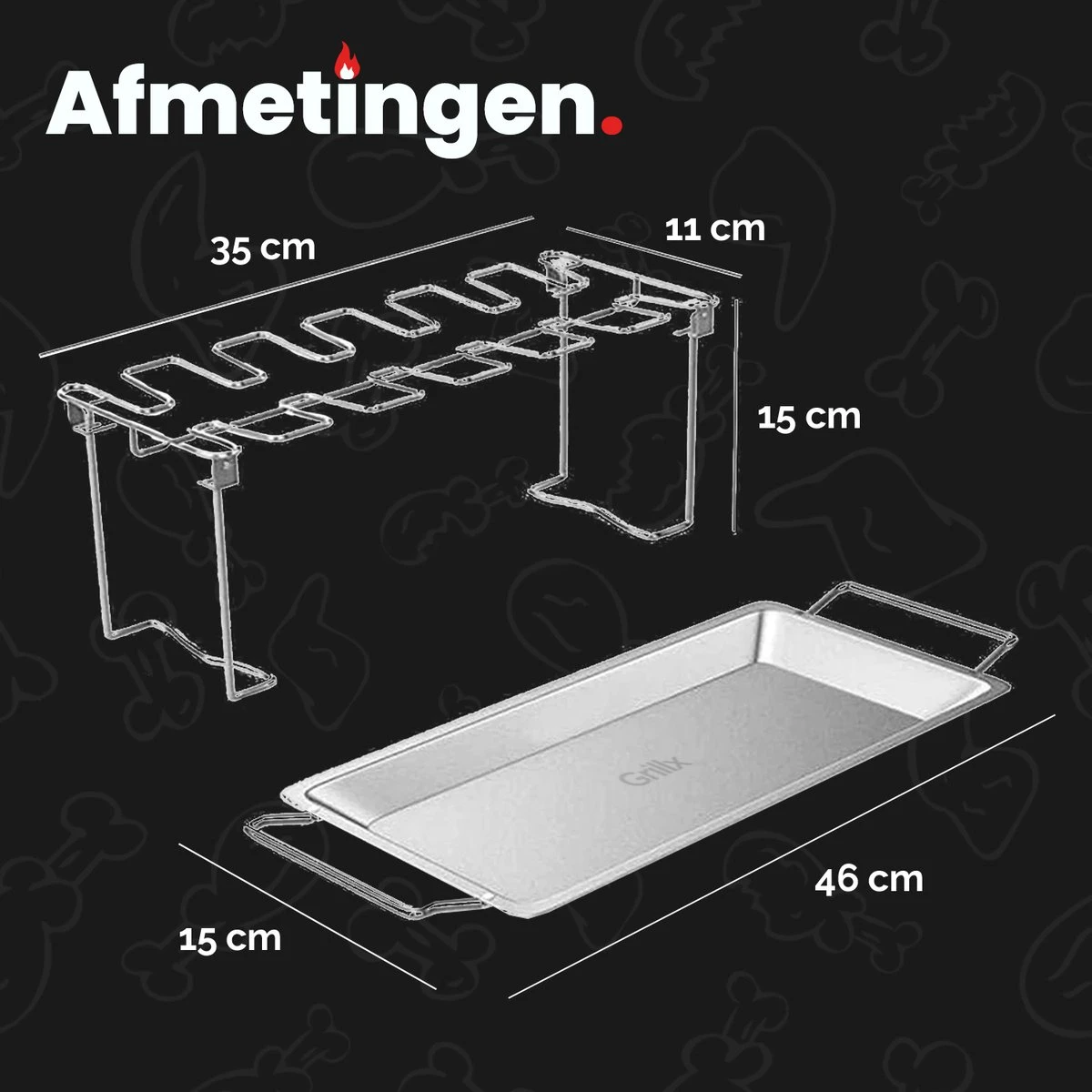 GrillX Kippenvleugelhouder - Kiphouder Voor BBQ & Oven - RVS - BBQ Accesoires - Image 6