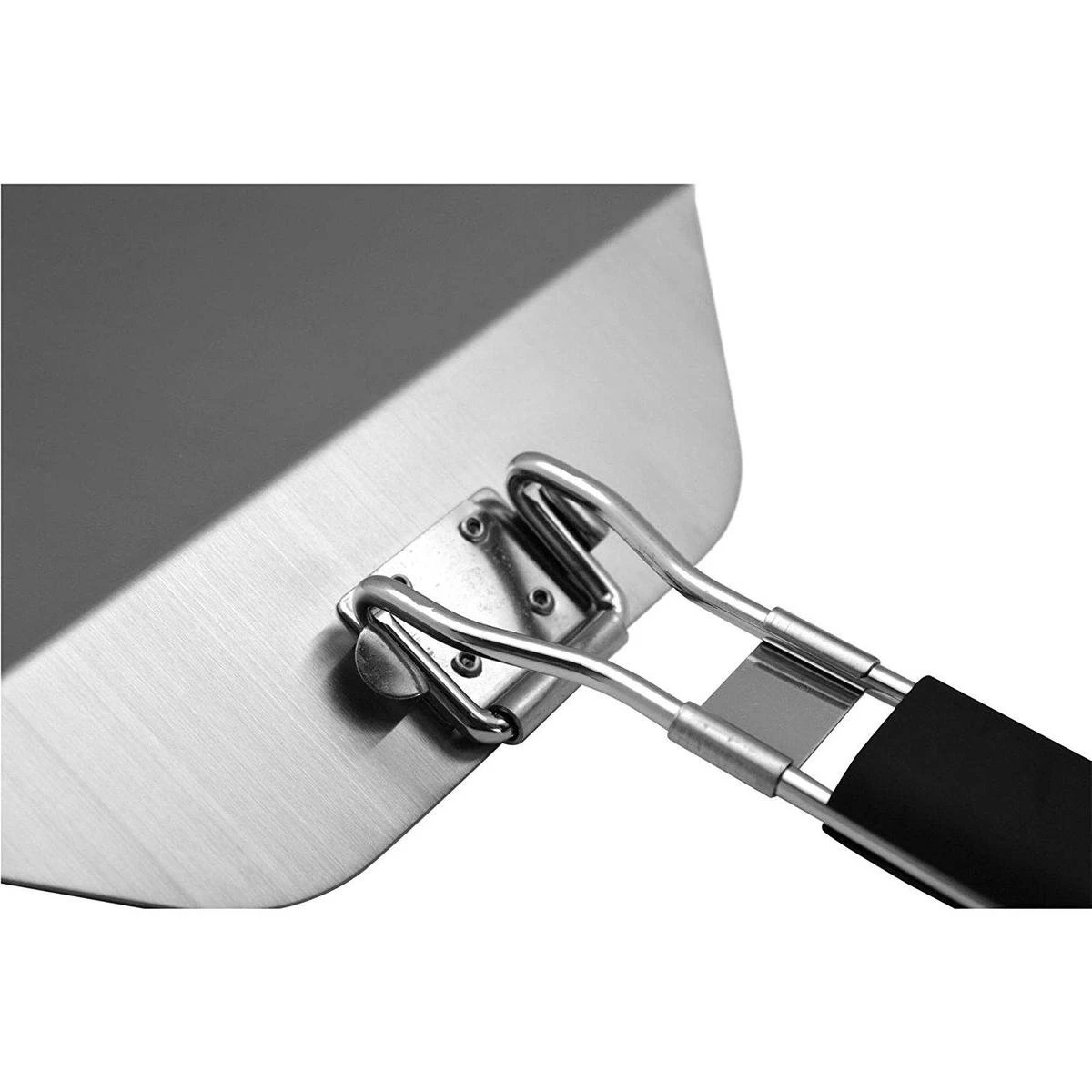 RVS Pizzaschep Inklapbaar Vierkant Handvat - Taartschep - Pizzaspatel BBQ Pannekoeken Spatel - Image 2
