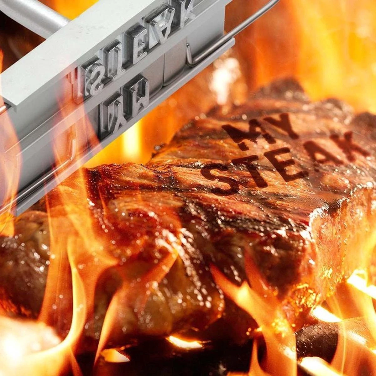 Merkloos BBQ Branding Iron - Barbecuegereedschapset - Bbq Accessoires - Bbq Brandijzer - Image 3