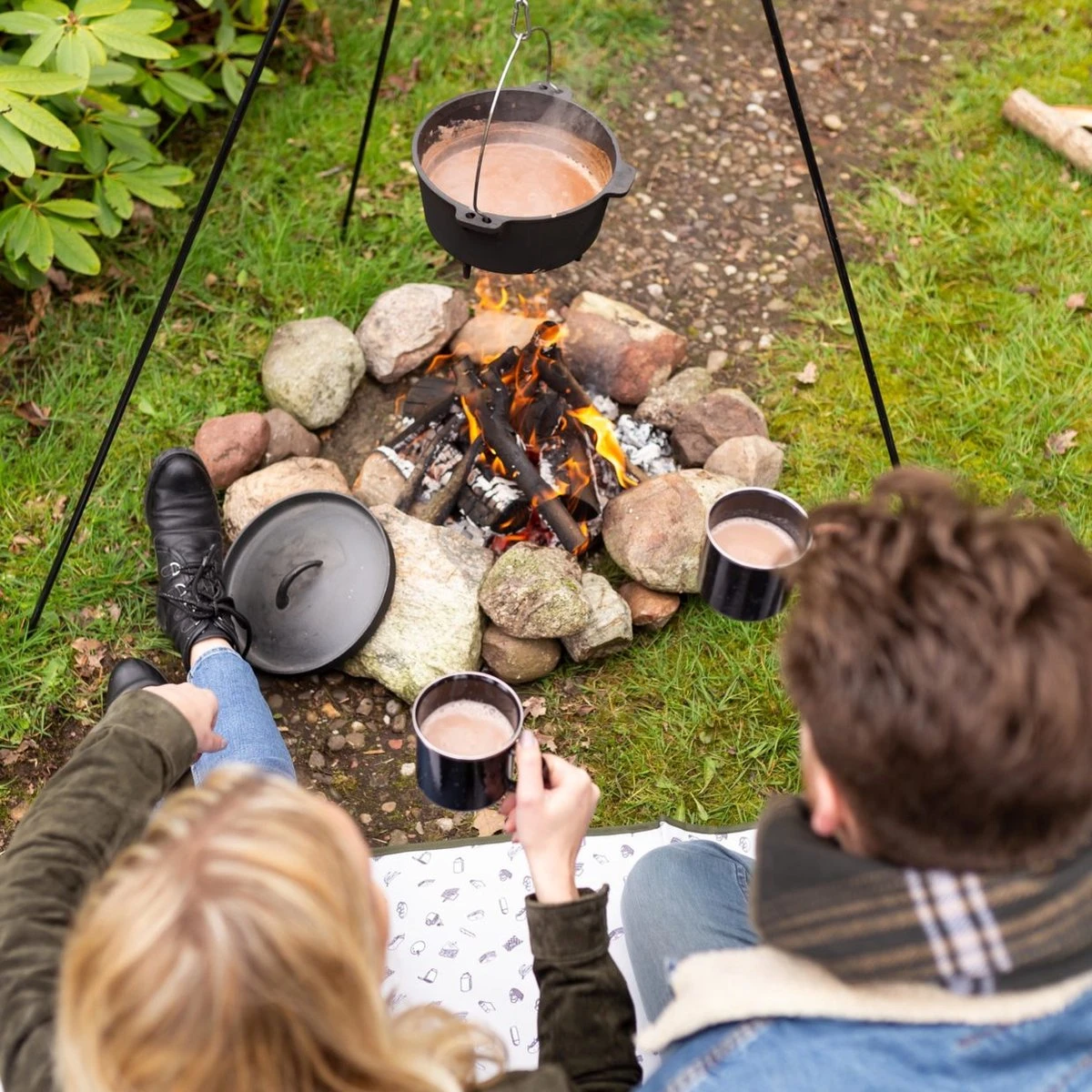 Esschert Design - Driepoot Met Ketting - Haardvuur Accessoires - Staal - Zwart - Image 10