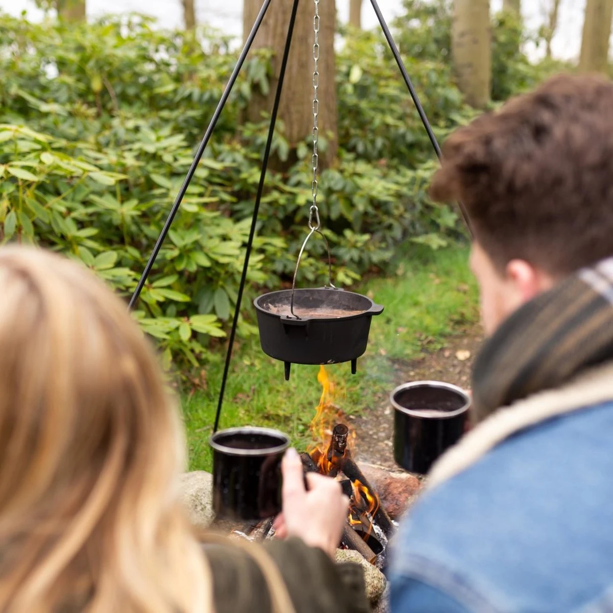 Esschert Design - Driepoot Met Ketting - Haardvuur Accessoires - Staal - Zwart - Image 11