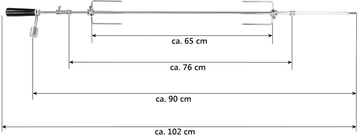BBQNovation Elektrisch Draaispit Deluxe Met Extra Lang RVS Spit Geschikt Voor Meeste GAS BBQ's - Image 6