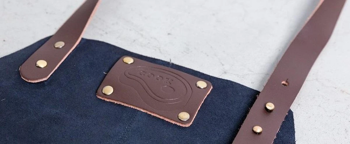 Leren Schort Luxe - Lederen Schort - ZWART - Kokschort - Kookschort - BBQ Schort - Vaderdag - Stoer Cadeau Voor Man Vader Opa Papa - Image 3