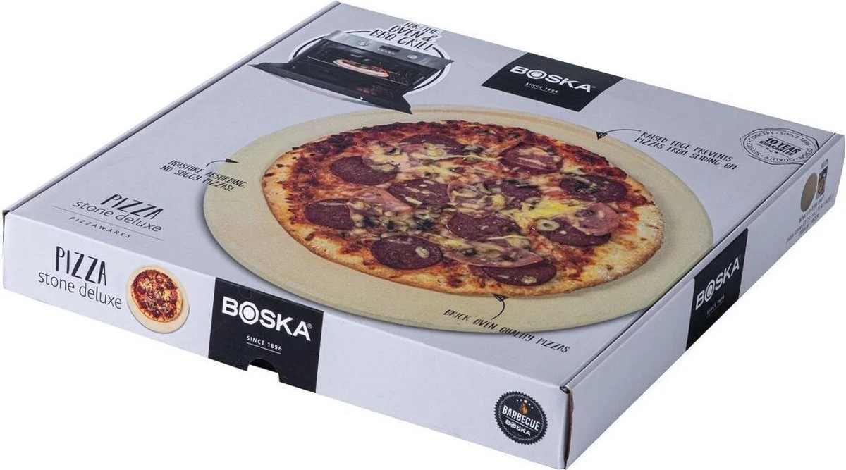 Boska Pizzasteen Deluxe L - Voor Oven & BBQ - Knapperige Pizza's - Ø 35 Cm - BBQ Accessoires - Image 6