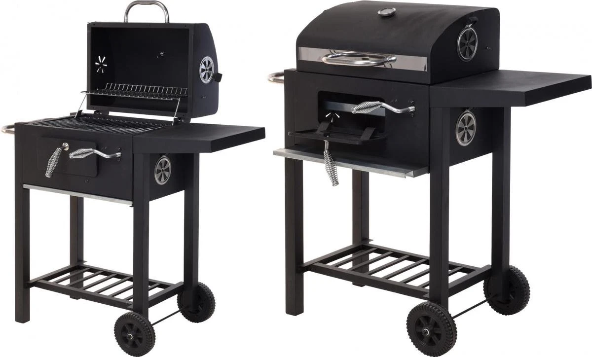 Vaggan Luxe Houtskool Barbecue - Grilloppervlak (LxB) 44 X 32 Cm - Staal - Matzwart - Image 5
