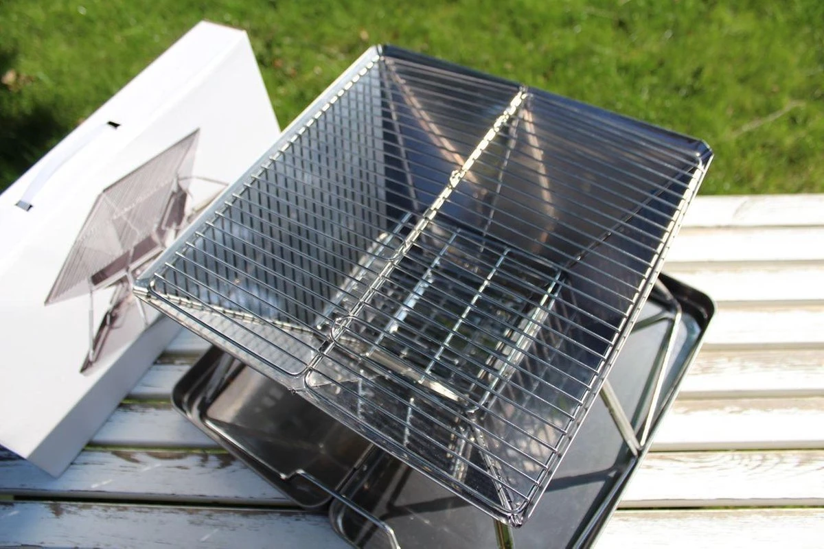 United Entertainment - Opvouwbare Houtskoolbarbecue - RVS - Met Koffer En Draagtas - Image 8