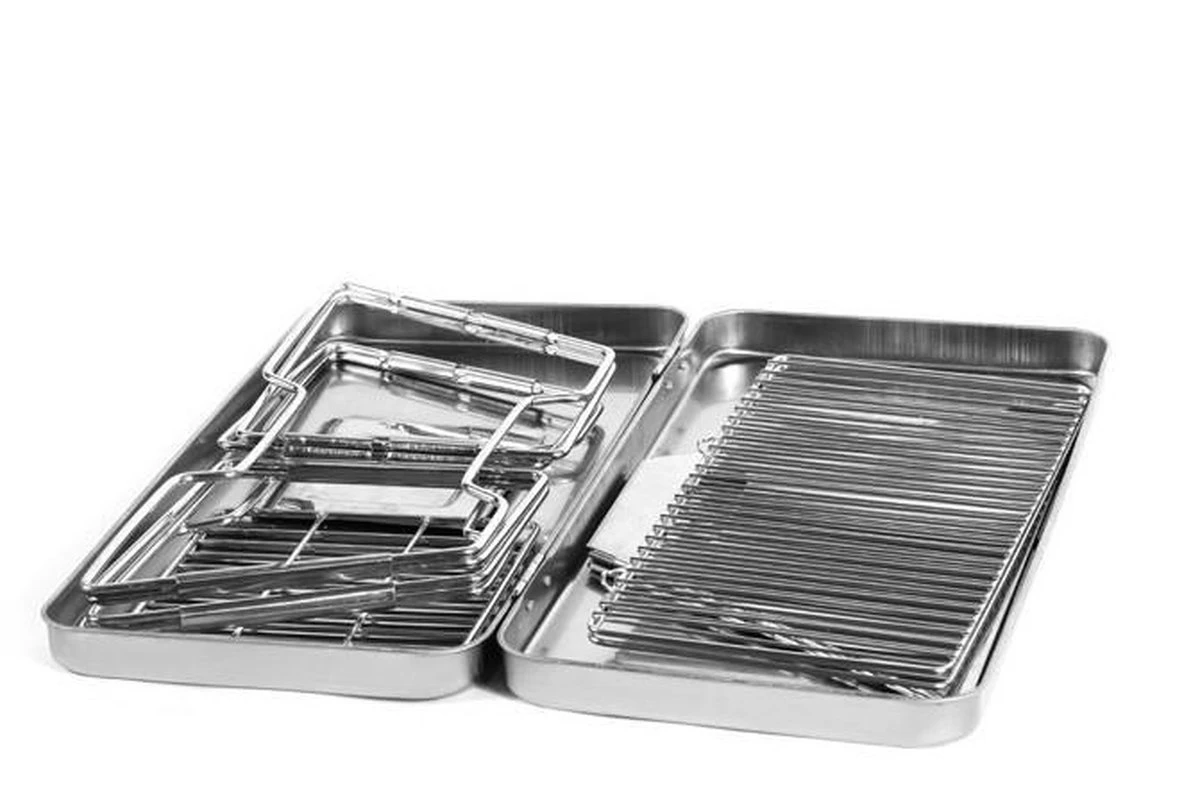 United Entertainment - Opvouwbare Houtskoolbarbecue - RVS - Met Koffer En Draagtas - Image 7