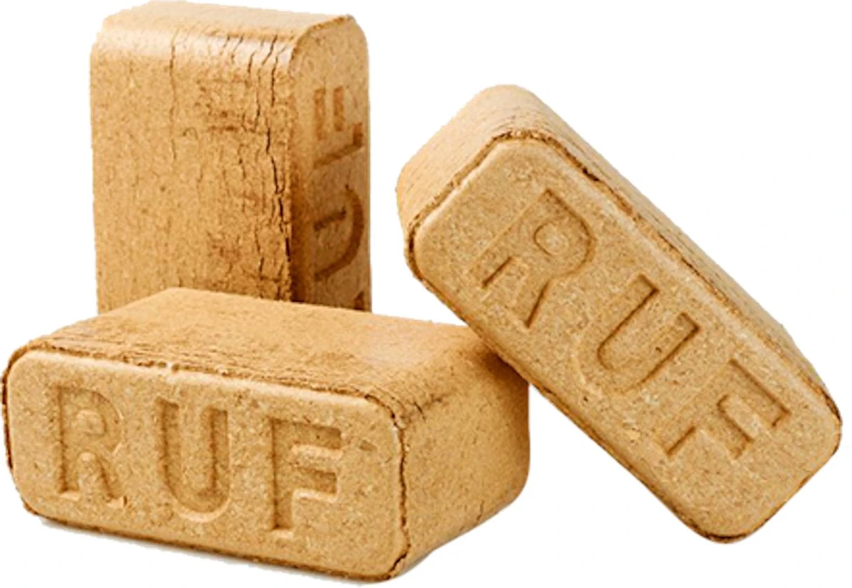 Merkloos RUF Briketten - Beukenhout Briketten - Brandhout - Hout Briketten Geperst - 20kg - 24briketten - Image 4