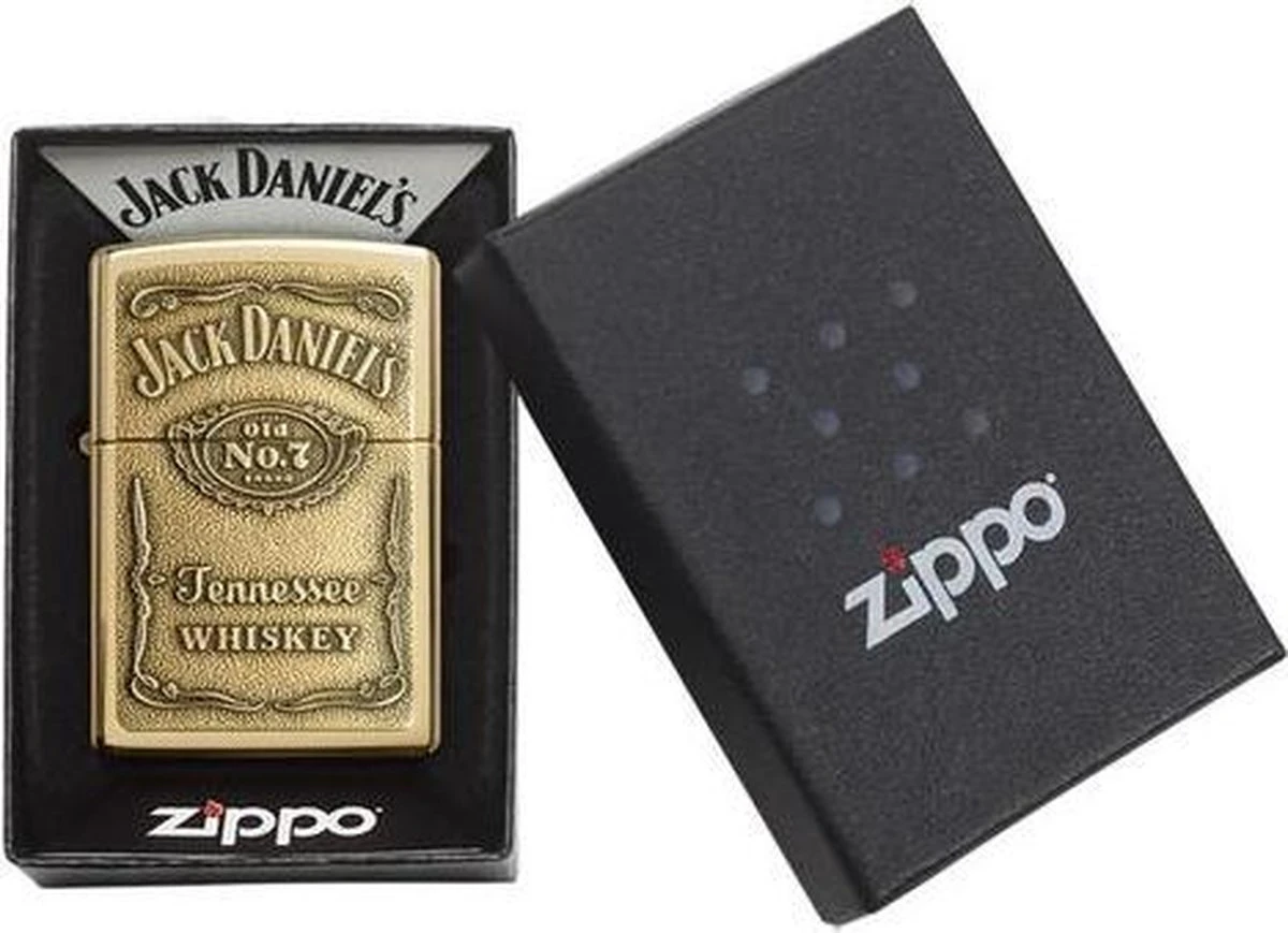 Aansteker Zippo Jack Daniel's Label Brass Emblem - Image 4