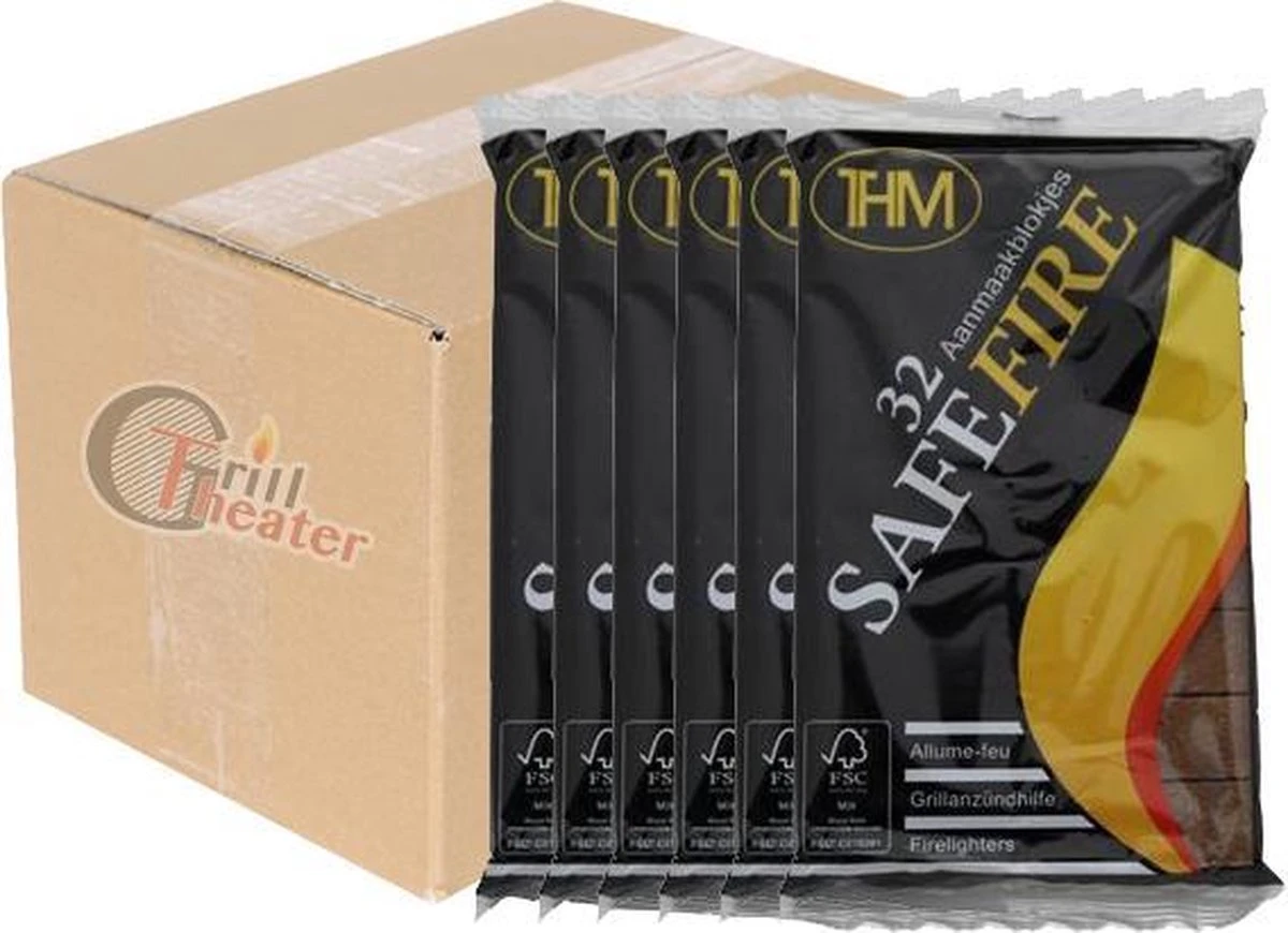 24 Pakjes Bruine Aanmaakblokjes á 32