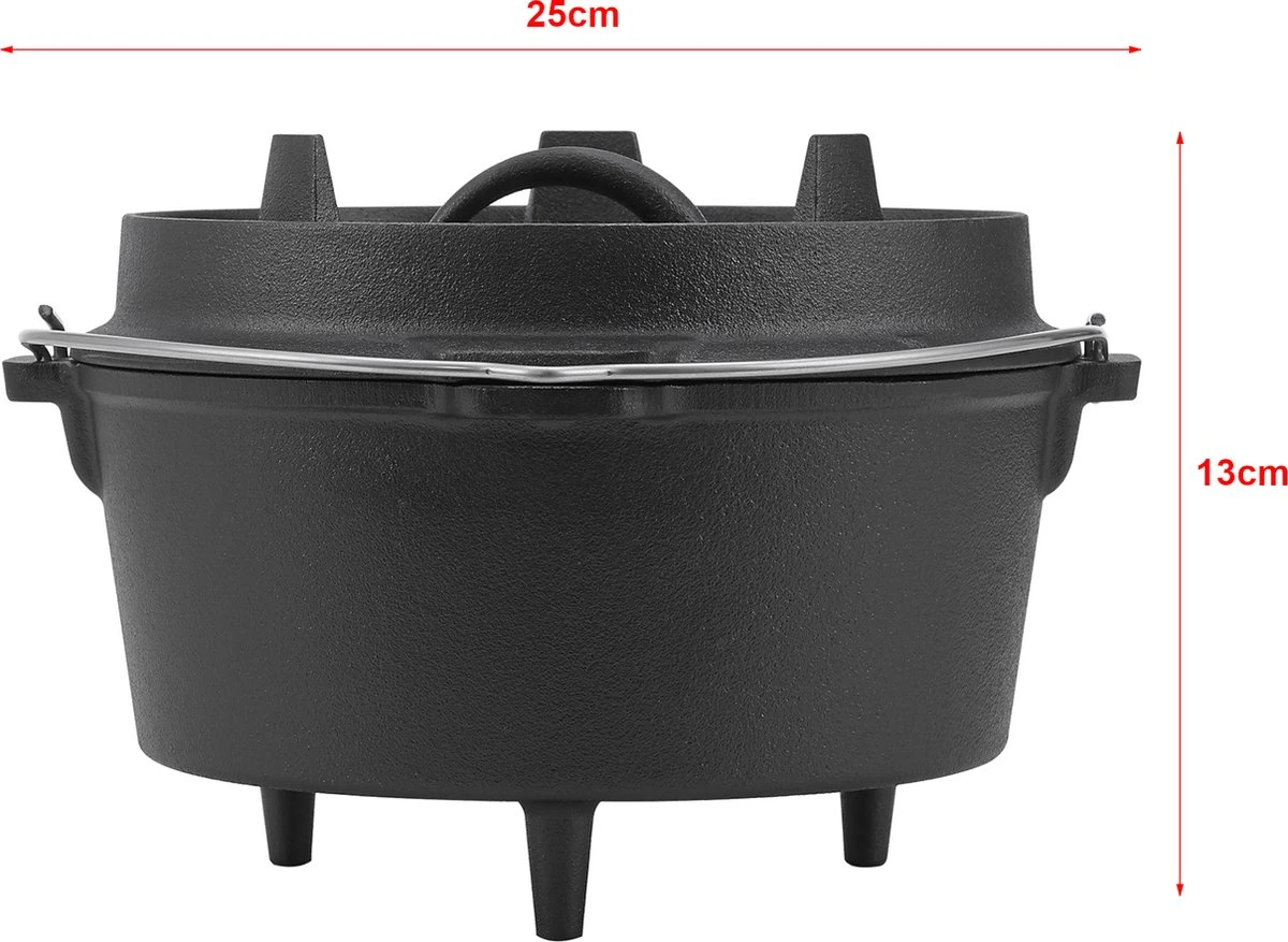 Dutch Oven Enkhuizen Met Deksel Gietijzer Zwart 4,2 L - Image 7