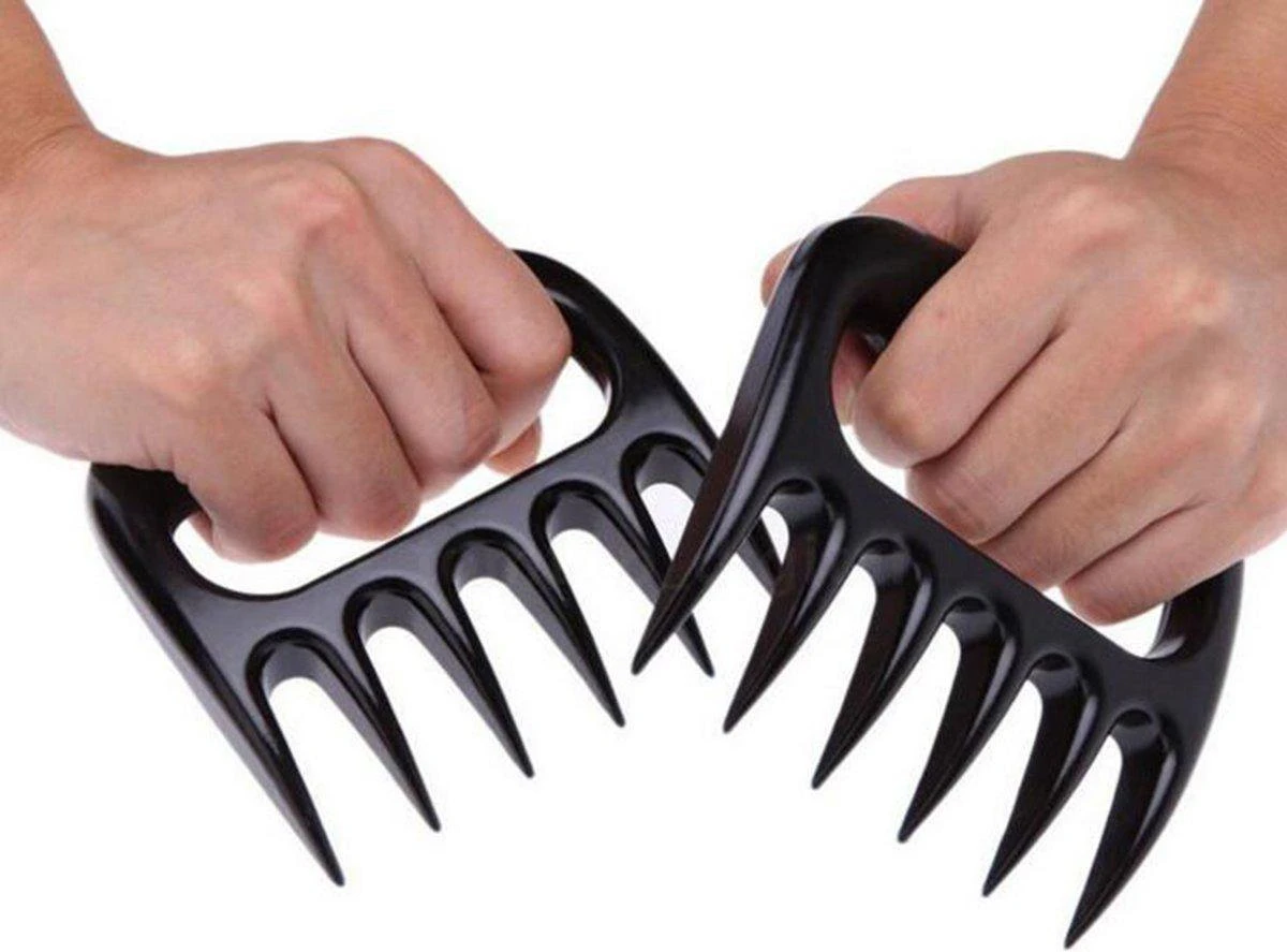 GS Barbecue Vleesklauwen Voor Pulled Pork - 2 Stuks - BBQ Vleesklauw - Snijhulp - Image 2