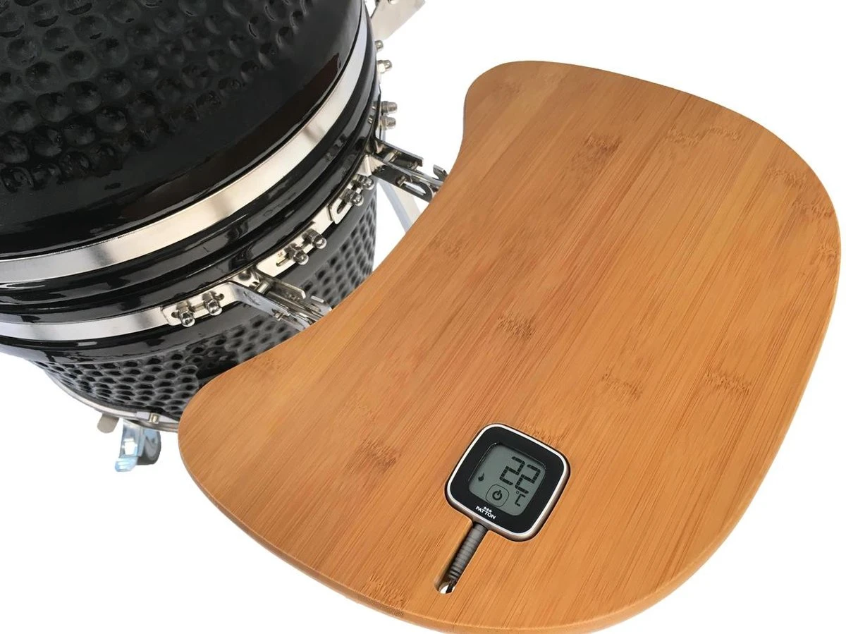 Patton Kamado Houtskool Barbecue - 18" - Grilloppervlak Ø 39 Cm - Met Bluetooth Thermometer - Groen - Image 11