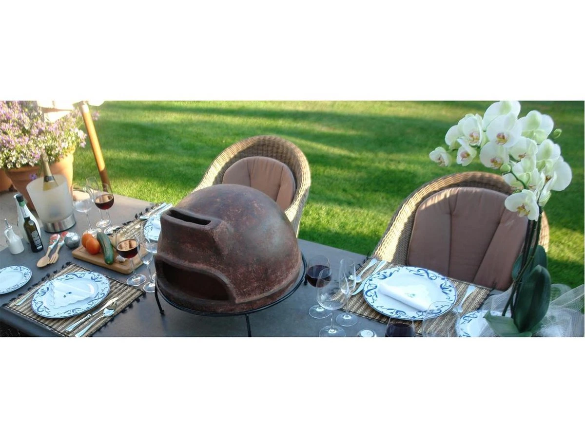 Sol-y-Yo Houtgestookte Toscaanse Stenen Pizza Oven 52CM - Image 4