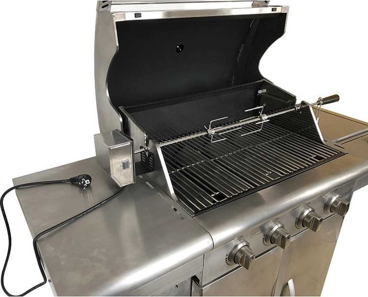 BBQNovation Elektrisch Draaispit Deluxe Met Extra Lang RVS Spit Geschikt Voor Meeste GAS BBQ's - Image 4