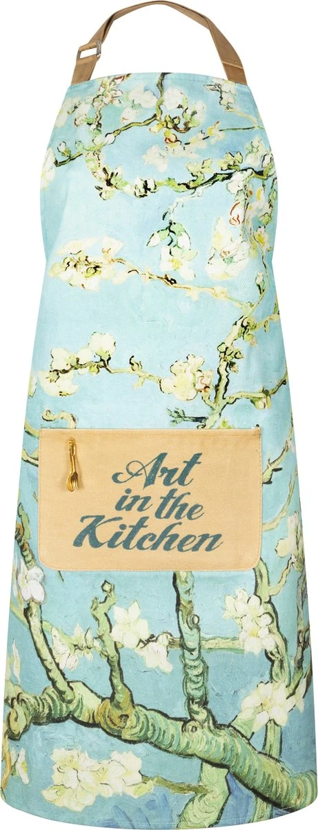Memoriez Keukenschort Van Gogh Bloesem 100% Katoen