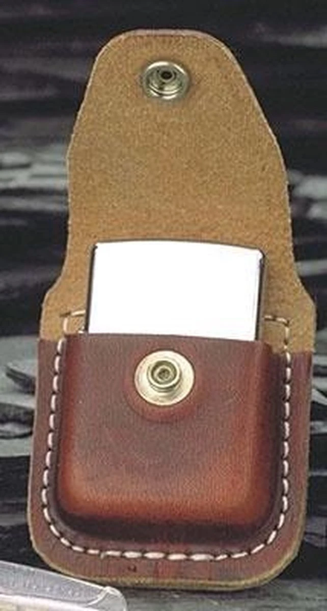 Zippo Pouch Brown With Clip - Image 2