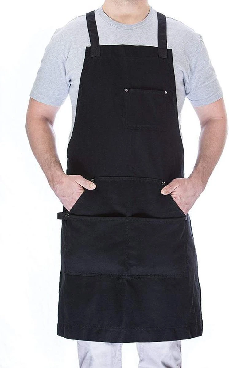 BBQ Schort - Professioneel - Schort - Zwart - Keukenschort - Kwaliteit - Garantie - 68 Cm X 86 Cm - Image 4