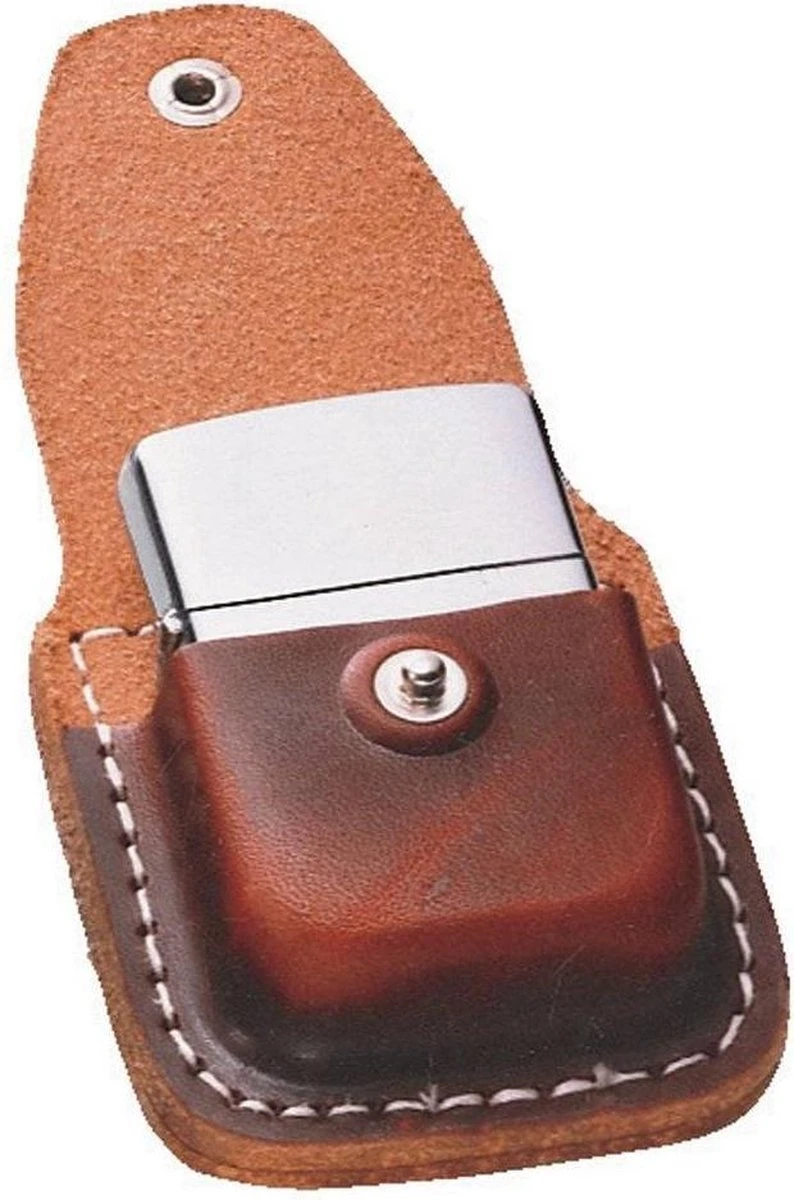 Zippo Pouch Brown With Clip - Image 4