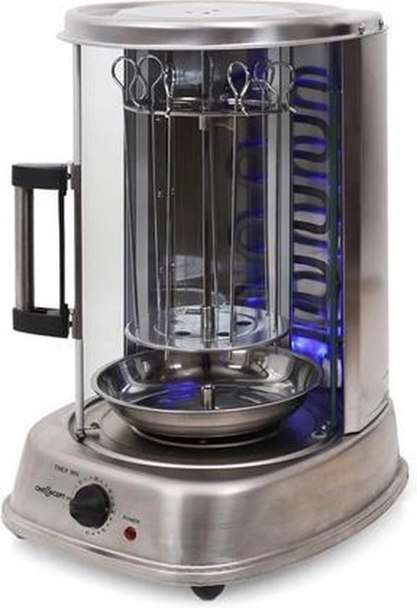 OneConcept Kebab Master Pro Grill Tafelblad Electrisch Roestvrijstaal - Image 5