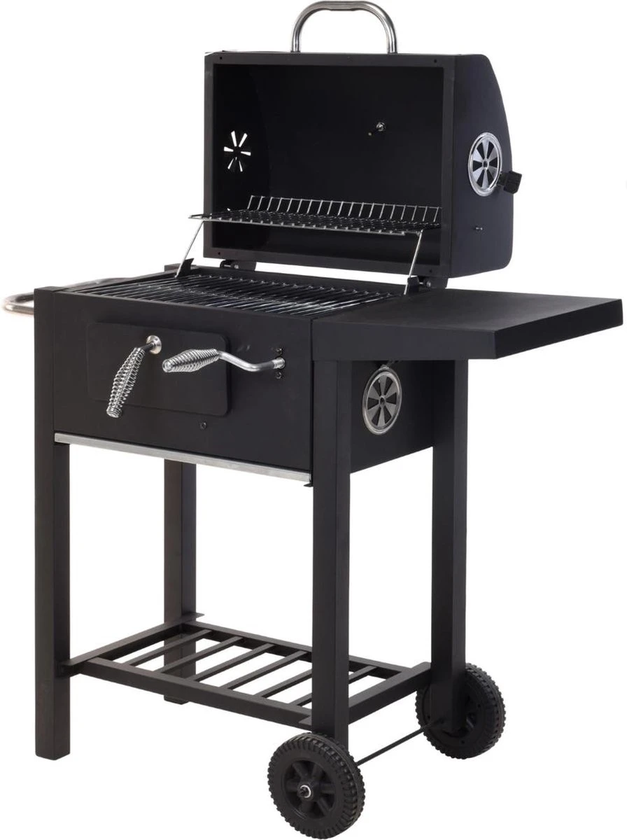 Vaggan Luxe Houtskool Barbecue - Grilloppervlak (LxB) 44 X 32 Cm - Staal - Matzwart - Image 3